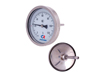 Биметаллические термометры коррозионностойкие - Серии 220 (осевое присоединение с защитной гильзой)